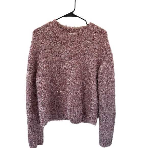 Milly Metallic Pink Fuzzy Sweater - Picture 6 of 8